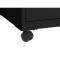 Caisson de rangement en acier - 2 tiroirs - Noir - L 40 x l 40 x H 57 cm