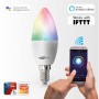 CALIBER HWL1101 Ampoule LED intelligente E14 blanc froid a blanc chaud et RGB multicolore contrôlée par App.