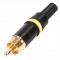 RCA MALE JAUNE PLAQUEE OR 