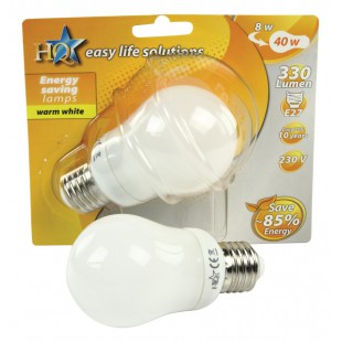 HQ Energy Saving Lamp GLS E27 8W