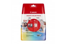 CANON Pack 2 Cartouches a Haut rendement PG-540XL / CL-541XL - Noir + Couleur - XL + 50 feuilles papier photo offertes