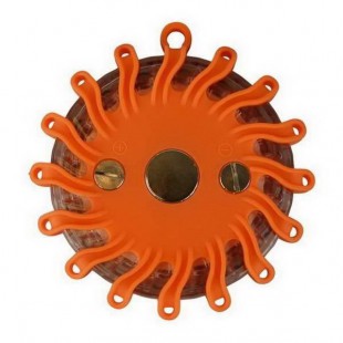 CARPONIT Balise clignotante de secours magnétique - 16 LED 360° - Orange