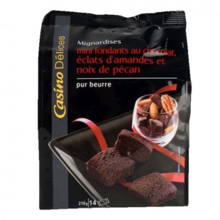 CASINO DELICES Mini fondants au chocolat - 210g
