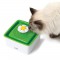 CAT IT Abreuvoit mini avec fleur - 1,5 L (50,7 oz liq.) - Blanc et vert - Pour chat
