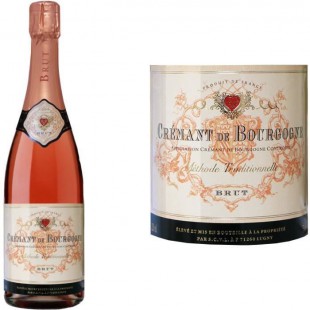 Cave de Lugny Crémant de Bourgogne Rosé vin ros...