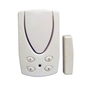 CHACON Alarme détecteur d'ouverture porte fenetre avec code et contacteur magnétique