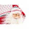 Chaussette de Noël en tissu - 30 x 45 cm - Blanc