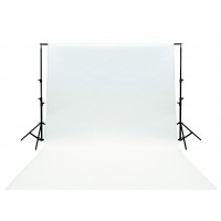 König toile de fond blanche 3x2 m