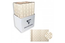 CLAIREFONTAINE Rouleau de papier Cadeau Fleurs - Sous film - 70 g/m² - Blanc