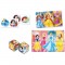 CLEMENTONI Mini Edukit - Disney Princesses - Dominos, Puzzle et 6 Cubes