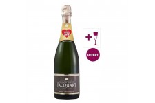 Coffret champagne Jacquart Brut Mosaique 75 cl + 2 flûtes