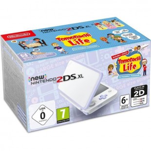 Console New Nintendo 2DS XL Blanc/Lavande & Tomodachi Life Préinstallé