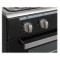 CONTINENTAL EDISON Cuisiniere piano four multifonctions catalyse 100L affichage digital L90 xH85 cm NOIR MAT ET INOX