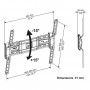 CONTINENTAL EDISON Support TV mural inclinable TV 40-65'' VESA 400*400