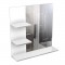 CORAIL Meuble miroir de salle de bain L 60 cm - Blanc laqué