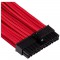 CORSAIR Kit pro de câbles pour alimentation a gainage individuel de type 4 Gen 4 Premium ? Rouge (CP-8920223)