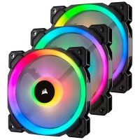 CORSAIR Ventilateur LL120 RGB - Diametre 120mm - LED RGB - Lightning Node Pro - Triple Pack (CO-9050072-WW)