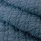 COTE DECO Tete de lit matelassée Microfibre lavée MOJI 140x65 cm - Bleu denim