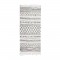 COTTON BERBERE Tapis de couloir - 70 x 110 cm - 100 % coton - Ecru naturel - Motif ethno