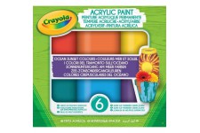 Crayola - Acrylic Paint - Couleurs Mer et Soleil - Peinture et accessoires