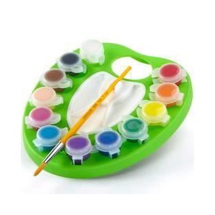 Crayola - Palette de peinture lavable réutilisable - Peinture et accessoires