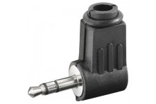 Adaptateur coudé à souder jack 3.5mm stéréo