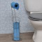 Dérouleur et Réserve papier toilette - Métal - H62 x l15 x P15 cm - Chrome