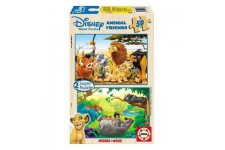 Disney Animaux - Pack de 2 Puzzles de 50 pieces - Bois