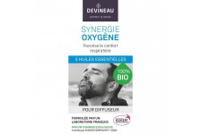 DEVINEAU Huile essentielle pour diffuseur - Parfum d'ambiance 100% biologique - 10 ml - Synergie oxygene