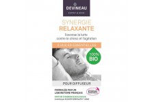 DEVINEAU Huile essentielle pour diffuseur - Parfum d'ambiance 100% biologique - 10 ml - Synergie relaxante