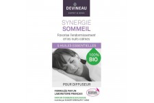 DEVINEAU Huile essentielle pour diffuseur - Parfum d'ambiance 100% biologique - 10 ml - Synergie sommeil