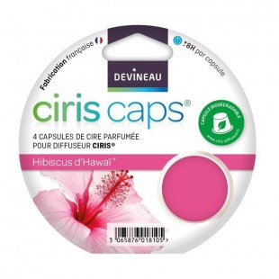 DEVINEAU Lot 4 capsules de cire parfumée Ciris - Hibiscus d'Hawai