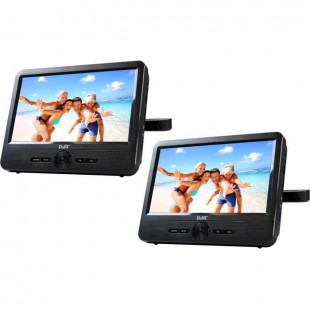 D-JIX PVS 706-50SM Lecteur DVD portable 7" Double écran + Supports appui-tete