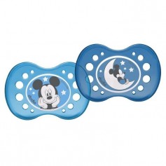 DODIE 2 Sucettes Anatomiques Disney Nuit Mickey 18 m+