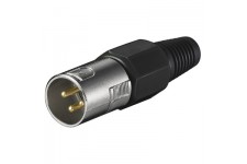 XLR 188 SB SCHWARZ 3 POL.