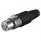 Lot de 20 - XLR 189 SB SCHWARZ 3 POL.