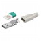 Lot de 10 - USB Prise A-Version tool-less assembly