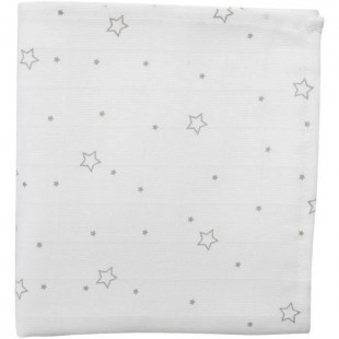DOMIVA Maxi lange - Bambou 120g/m2 - 120x120 cm - Imprimée étoiles grises