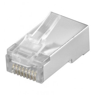 Lot de 10 - CAT 5 RJ45/8P8C Prise Arrondis Câble