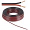 câble haut-parleur / CU rouge noir Rouleau de 25 m, diamètre 2x0,5 mm²