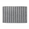DONE Tapis de bain Daily Shapes Stripes - 50x70 cm - Gris anthracite et blanc
