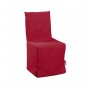 DOUCEUR d'INTERIEUR Housse de chaise unie a nouettes 50x50x50 cm Essentiel rouge