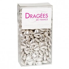 DRAGEES DE France - Petits Coeurs Chocolat - Argent 250G