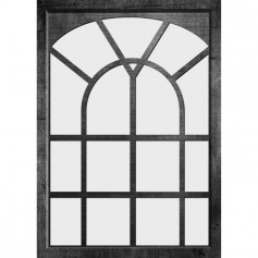 EDOUARD Miroir fenetre - 50x70 cm - Noir