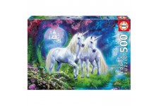 EDUCA Puzzle 500 pieces - Des Licornes Dans La Foret