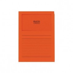 ELBA 100 pochettes coins avec fenetre Elco - 22x31 - Kraft - Orange