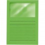 ELBA 100 pochettes coins avec fenetre Elco - 22x31 - Kraft - Vert foncé