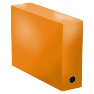 ELBA Boite de transfert color life pelliculée - Dos 9 cm - 34x25,5 cm - Orange