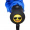 EMOJI Parapluie Long Lunettes de Soleil - 152 cm - Bleu et Jaune