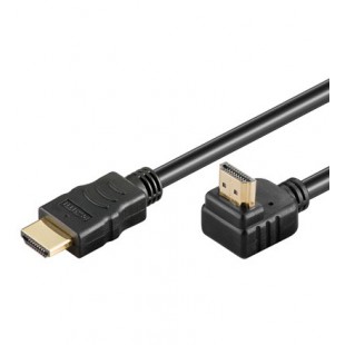 HDMI+ Câble HiSpeed/wE 0100 G-90°